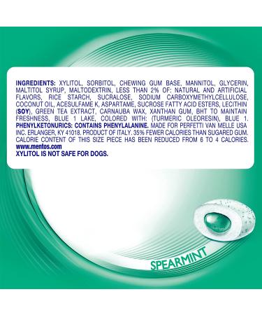 Mentos Pure Fresh Sugar-Free Chewing Gum with Xylitol Spearmint 50 Piece Bottle (Pack of 6) - Buy Online on GoSupps.com