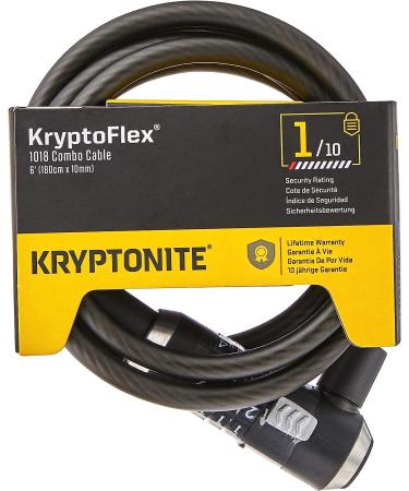 Kryptonite KryptoFlex Key Cable Bicycle Lock 6' Combo - Secure Your Bike with Ease - Buy Online on GoSupps.com