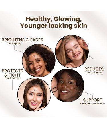 Vitamin C CC Serum - Anti-Aging Complexion Corrector with Hyaluronic Acid & Citrus Stem Cells | Brightening Hydrating & Dark Spot Corrector - 1 oz - Buy Online on GoSupps.com
