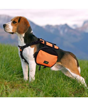 Ownpets Dog Backpack Saddlebag with Adjustable Strap Waterproof and Lightweight Dog Saddle Bag Harness Dog Pack Hound for Camping Traveling and Hiking M size - Buy Online on GoSupps.com