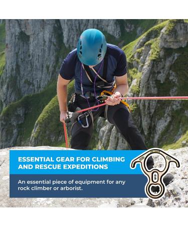 Rock-N-Rescue Steel Rescue 8 with Ears | Essential Gear for Arborists, Adventurers, and Rescuers - Buy Online on GoSupps.com