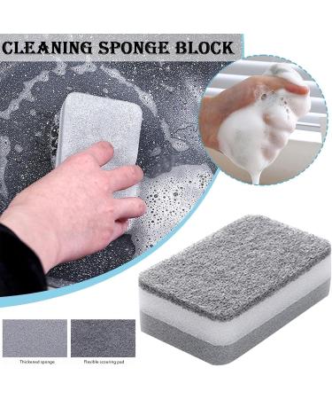 1Pcs Gary Eraser Carborundum Removing Rust Cleaning Brush Descaling For Cooktop Rub Clean Pot Sponge M3N3 White yellow 11 x 8 x 3.5cm/4.29 x 3.12 x 1.37inches - Buy Online on GoSupps.com