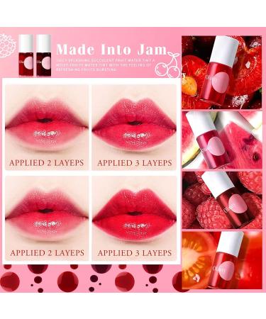 ZARICS 4 Colors Lip Tint Stain Set - Korean Lip Gloss & Multi-Use Lip and Cheek Tint | Long-Lasting Waterproof High Pigment Makeup - Buy Online on GoSupps.com