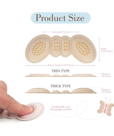 Famel Heel Inserts for Women - 4 Pairs, Cushion, Grips, Pads for High Heels and Oversized Shoes - Buy Online on GoSupps.com
