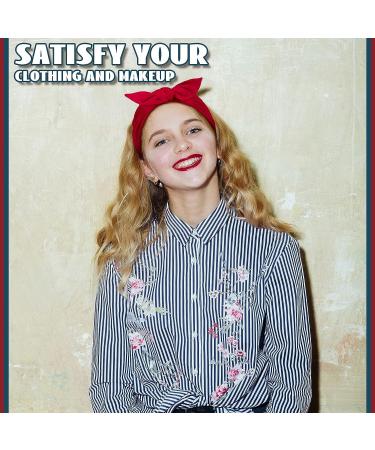 Adjustable Knotted Headbands Set for Women - Non-Slip Elastic Hairbands in Black, White, Wine Red, Navy Blue - Head Wrap for Girls - Buy Online on GoSupps.com