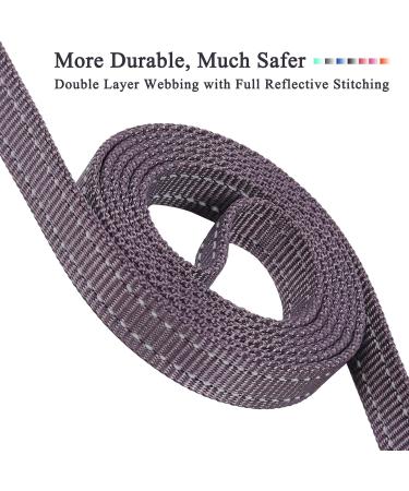 Vivaglory Traffic Handle Dog Leash - 1.5m Reflective Design with 2 Padded Handles - Strong & Durable Training Leash for Dogs - Gray - Buy Online on GoSupps.com