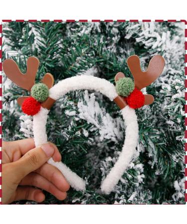 amangul Reindeer Antler Shape Hair Hoop Teens Women Photoshoots Hair Holder Christmas Cosplay Party Headband with Sequins(Silver) - Buy Online on GoSupps.com