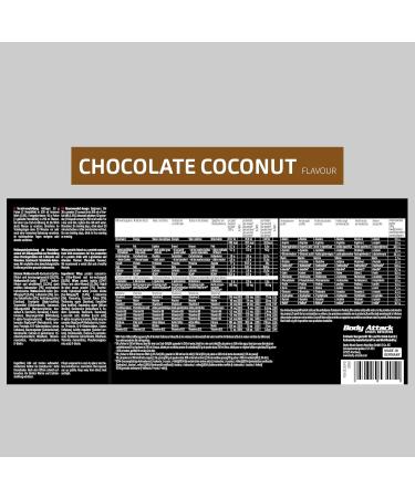 Buy Body Attack Extreme Whey Deluxe Chocolate Coconut Cream 2.3kg - Premium Protein Powder with Amino Acids CFM Whey Isolate Low Fat & Sugar - Made in Germany - Buy Online on GoSupps.com