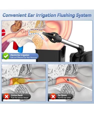 Water Powered Ear Cleaner Kit - Safe & Effective Ear Wax Removal Tool USB Rechargeable & Water Resistant 3 Pressure Settings Low Noise Ear Irrigation - Buy Online on GoSupps.com