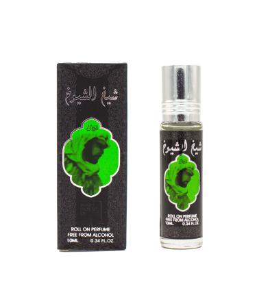 ArdAlZaafaran Roll On Oil Attar Perfume Itr Free From Alcohol 10mL (0.34 fl oz) Oud Musk Bint Hooran And More (Sheikh Al Shuyukh)