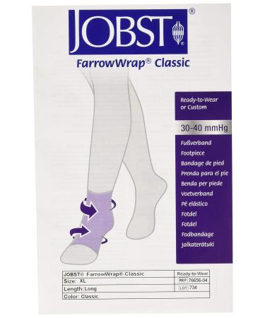 FarrowWrap Classic Footpiece Tan BSN Jobst FarrowMed (Long X-Large)