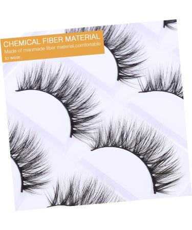 Beavorty 5 Pairs 3d false eyelashes fake eyelashes individual false extension eyelash adhesive natural look eyelash fake extension eyelash Art Eyelashes magnetic G800 chemical fiber extend - Buy Online on GoSupps.com