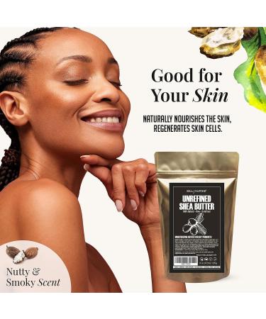 African Ivory White Shea Butter - Raw Organic & Unrefined for Anti-Aging Dry Skin - 16oz - Ideal for DIY Body Butters, Soaps, Lotions, and Lip Balms - From Ghana - Buy Online on GoSupps.com