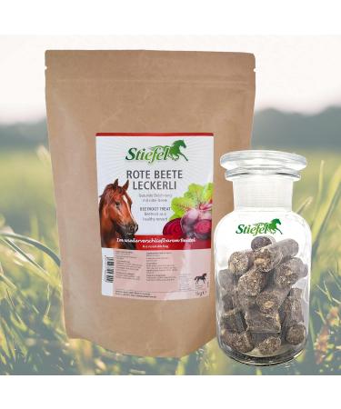 Buy Red Betete Horse Treats - Cereal-Free Beetroot Flavor 1kg | Ideal for Sports Leisure & Breeding Horses - Buy Online on GoSupps.com