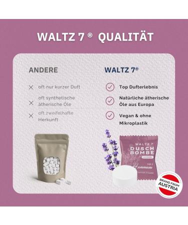 Waltz 7 Lavender Shower Bombs - 6 Piece Aromatherapy Set with Natural Essential Oils | Perfect for Relaxation & Wellness | Ideal Gift for Birthdays - Buy Online on GoSupps.com