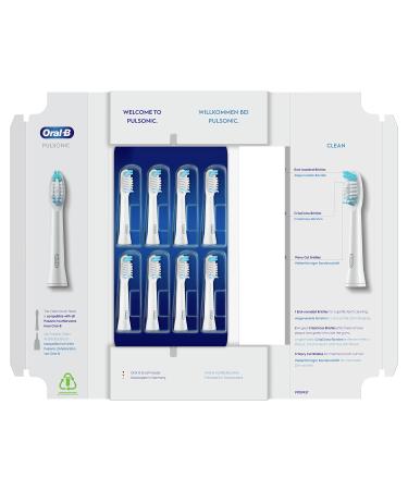 Oral-B Pulsonic Clean plug-in brushes for sound toothbrushes 8 pieces toothbrush attachment for oral-B sound toothbrush mailbox-compatible packaging - Buy Online on GoSupps.com