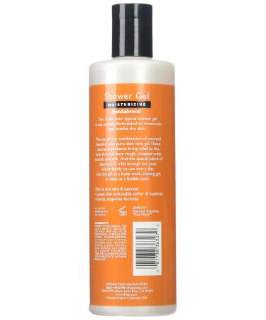 Shikai Sandalwood Shower Gel 12 Ounces - Nourishing Body Wash for All Skin Types - International Shipping Available - Buy Online on GoSupps.com