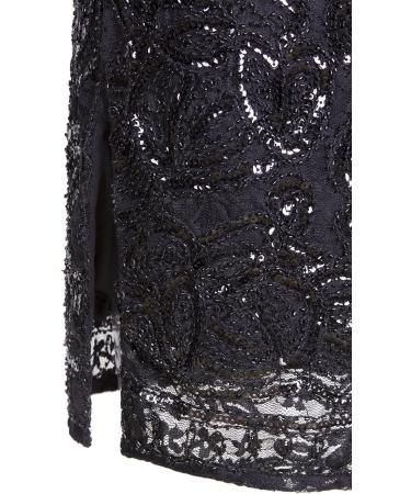 Buy VIJIV Women's Vintage 1920s Gatsby Sequin Beaded Lace Cocktail Dress - L/UK14-16/EU42-44 - Black | International Shipping Available - Buy Online on GoSupps.com