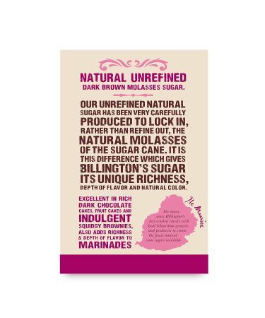 Billington's Natural Dark Brown Molasses Sugar 1 LB - Pack of 10 - Buy Online on GoSupps.com
