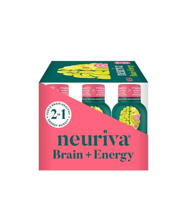 Neuriva Brain + Energy Shots - Nootropic Supplement for Focus & Energy Boost - 12 Count Strawberry Lemonade - Buy Online on GoSupps.com