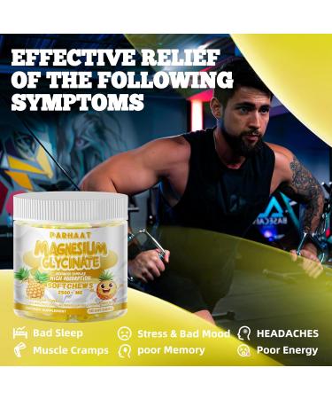 Magnesium Glycinate Soft Chews Pineapple Flavor.Chewable Sugar Free Potassium Magnesium Chews with Magnesium Glycinate Vitamin D B6 and CoQ10 for Calm Support & Sleep for Adults 60 Days Supply - Buy Online on GoSupps.com