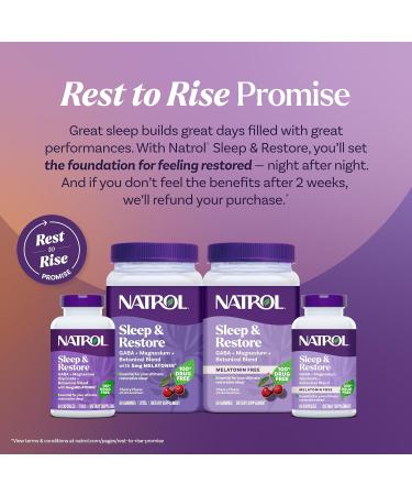 Natrol Sleep & Restore Magnesium Glycinate Blend Gummies Magnesium for Sleep Aids for Adults Melatonin-Free Cherry Flavored 30 Day Supply Cherry 60 Count (Pack of 1) - Buy Online on GoSupps.com