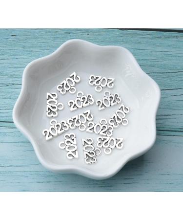 Ruwado 50 Pcs 2023 Silver Charms for Jewelry Making - DIY Pendant Accessories for Earrings, Keychains, Necklaces, Bracelets - Graduation Tassel Kit - Buy Online on GoSupps.com