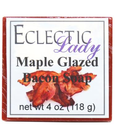 Maple Glazed Bacon Glycerin Soap by Eclectic Lady 4 oz Bar