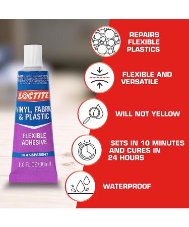 Loctite 1 oz Vinyl Fabric & Plastic Repair Adhesive - Flexible, Durable | Squeeze Tube - Buy Online on GoSupps.com