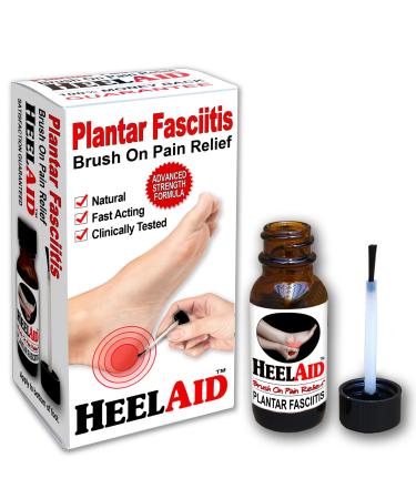 New: HeelAid Plantar Fasciitis Brush-On Heel Pain Relief. Doctor Developed  Clinically Tested  Natural Ingredients Specially Formulated to Penetrate Deep to Calm Inflammation of The Fascia.