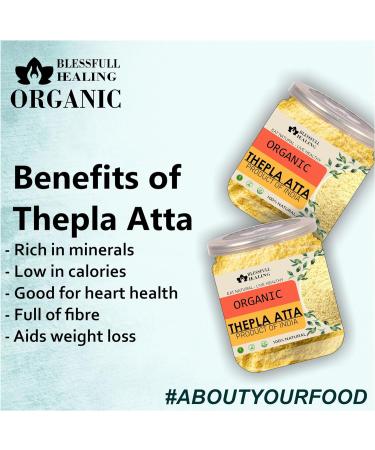 Blessfull Healing Organice THEPLA Atta 2 lb (907 Gram) - Buy Online on GoSupps.com