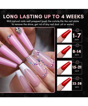 Makartt Ballerina Nails Set - 500 Clear False Nail Tips with Nail Glue for Acrylic Press On Nails - Full Cover Coffin Soak Off Tips and Nail File - Nails Art Kit for Women - Buy Online on GoSupps.com