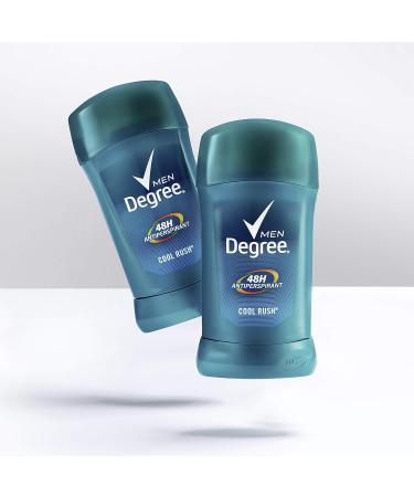 Degree Men Cool Rush 48-Hour Antiperspirant Deodorant Stick 2.7oz (Pack of 2) - Buy Online on GoSupps.com