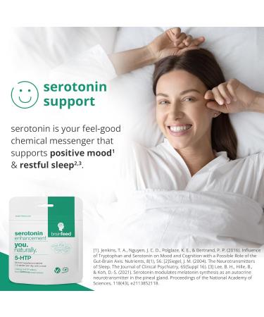 Serotonin Supplements - 30 Count | 1-a-Day Mood Support | 5HTP 100mg Natural Booster | Griffonia Seed Extract | 1 Month Supply - Buy Online on GoSupps.com