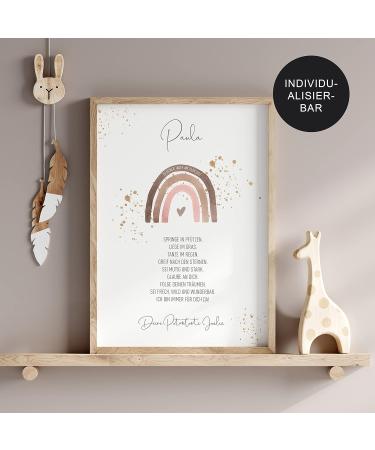 Personalized Rainbow Godparent Letter for Baptism | Unique Gift for Godchild & Girl - Buy Online on GoSupps.com