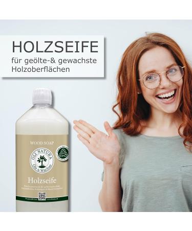 Oli-Natura Wood Soap 1L | Natural Cleaner for Oiled & Waxed Wood Surfaces | Ideal for Parquet Furniture & Stairs - Buy Online on GoSupps.com