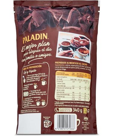Paladin (Thick Hot Chocolate Drink) Bag 340g - Buy Online on GoSupps.com