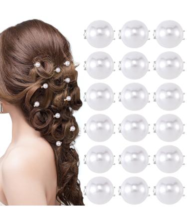 Nuorest 30PCS Mini Pearl Hair Clips for Women  White Pearl Hair Pins  Cute Hair Barrettes  Elegant Pearl Hair Decorations for Girls  Brides for Daily Use  Parties  Wedding