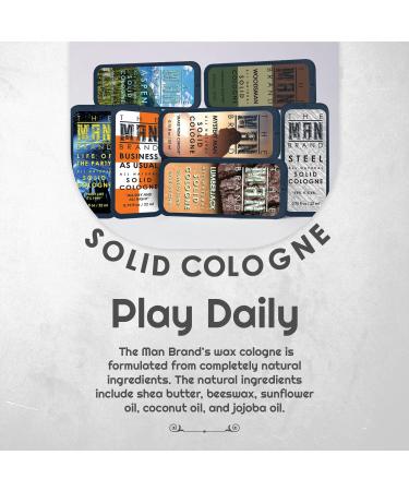 Mens Sample Solid Cologne Pack with Aspen Solid Cologne Lumberjack Solid Cologne Woodsman cologne Mystery Man cologne and more (Play Daily Sampler Cologne Set - 7 Pack - 0.75 oz each) - Buy Online on GoSupps.com