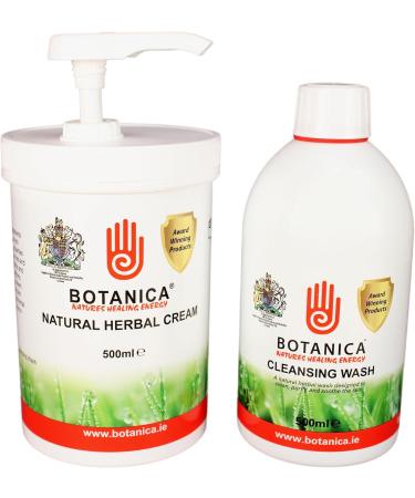 Botanica Natural Herbal Cream 500ml | Non Greasy and Easy to Apply Healing Energy | Beneficial on a Wide Range of Skin Conditions | Natural Insect Repellent - Buy Online on GoSupps.com