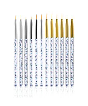 Buy WLLHYF 12-Piece Eyeliner Brush Set - Fine Point Makeup Applicators for Gel & Liquid Eyeliner - Perfect for Professional & Home Use - Buy Online on GoSupps.com