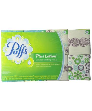 Puffs Plus Lotion Facial Tissues, 8 Cube Boxes (56 Tissues per Box) 1