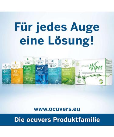 Ocuvers Eye Drops 0.15% - Preservative-Free Hyaluron & Liposome Drops for Dry Eyes | One-Drop System Contact Lens Safe - Buy Online on GoSupps.com