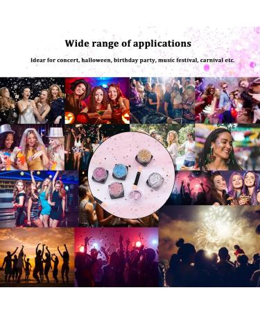 6 Colors Glitter Makeup for Face Body & Hair - Perfect for Festivals Masquerades & Parties - Buy Online on GoSupps.com