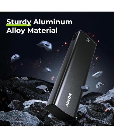 AUVON Aluminum Pill Box Organizer - Stylish 7 Day Travel Pill Organizer | Slide Design for Privacy Protection | Large Compartment for Supplements and Vitamins - Black - Buy Online on GoSupps.com