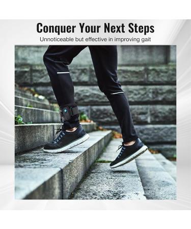 Adjustable AFO Foot Drop Brace with Upgraded Dial | Dorsiflexion Support for Men & Women | Orthotic Ankle Brace for Comfortable Walking - Buy Online on GoSupps.com