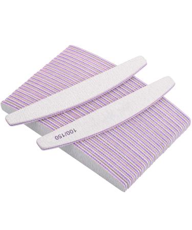 25 Pcs Nail Files 100/150 Grit Double Sided Washable Emery Board for Acrylic Nails Gel Natural Nails - Buy Online on GoSupps.com