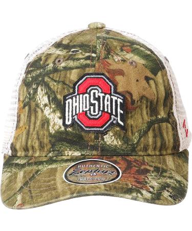 Zephyr Ohio State Buckeyes Camo Trucker Snapback Cap - NCAA Camouflage Baseball Hat - Buy Online on GoSupps.com