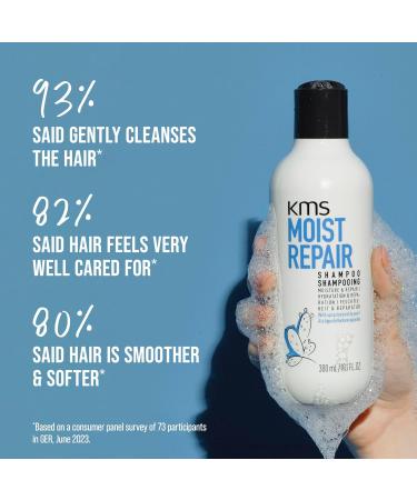 KMS MoistRepair Shampoo for dry damaged hair 300ml repair moisturize protect with Upcycled Prickly Pear vegan formula - Buy Online on GoSupps.com