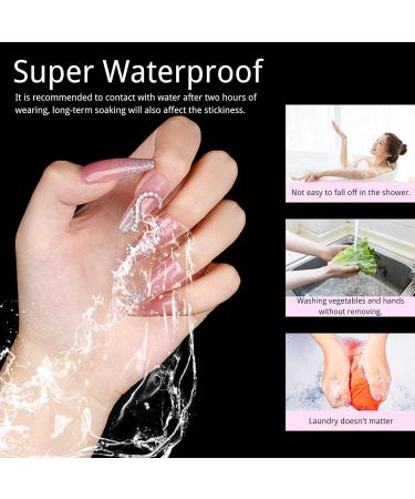 Sun & Beam Double-Sided Nail Glue Pads - Waterproof Eco-Friendly Extra Strong | 25 Sheets (600 Pieces) for Artificial Nails | Self-Adhesive Nail Art Tool - Buy Online on GoSupps.com
